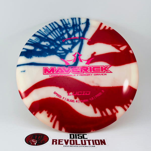 Dynamic Discs Lucid Maverick MyDye American Flag