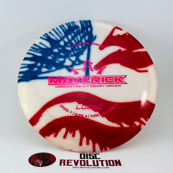 Dynamic Discs Lucid Maverick MyDye American Flag