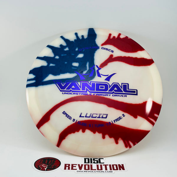 Dynamic Discs Lucid Vandal MyDye American Flag