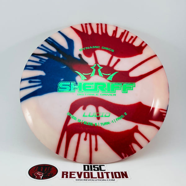 Dynamic Discs Lucid Sheriff MyDye American Flag