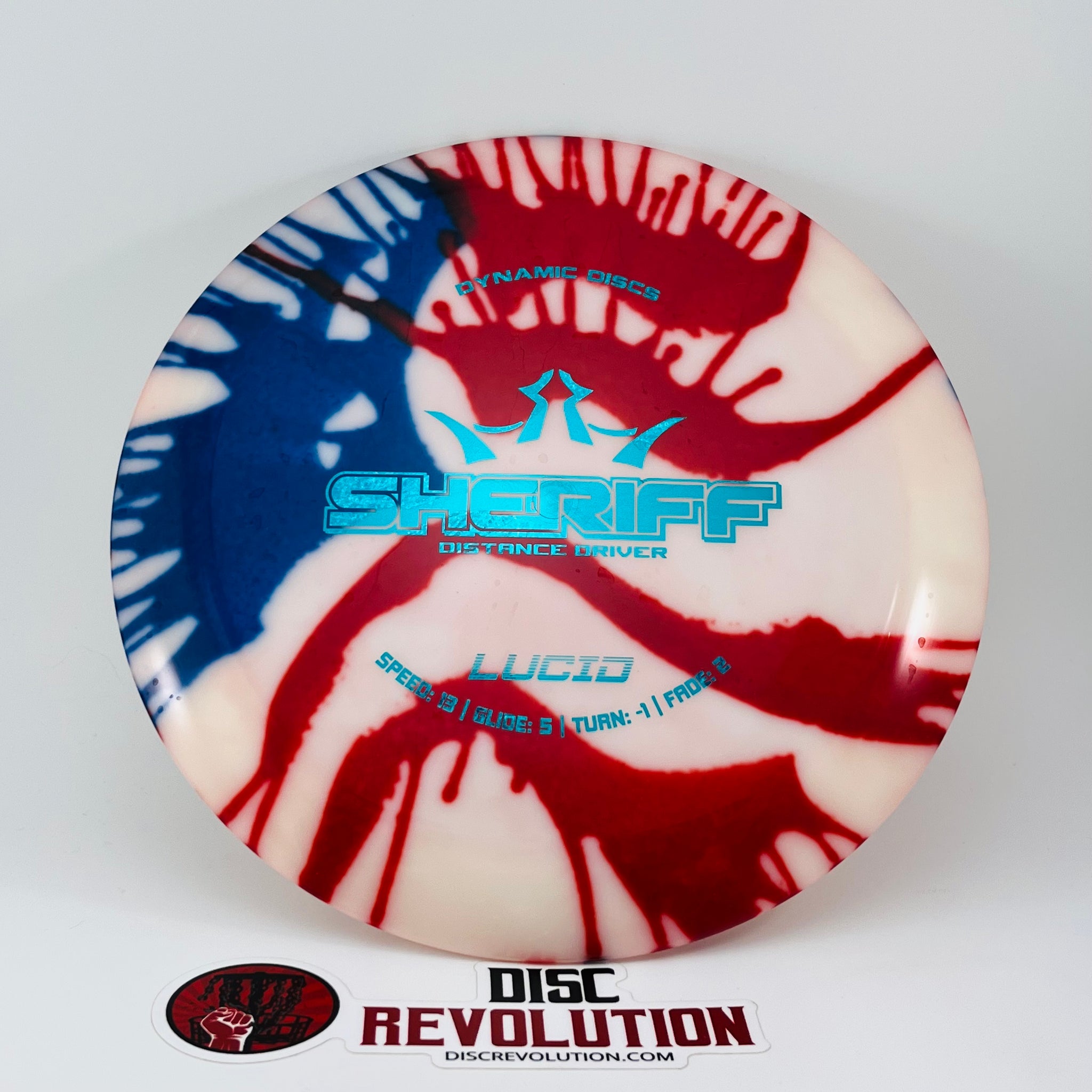 Dynamic Discs Lucid Sheriff MyDye American Flag